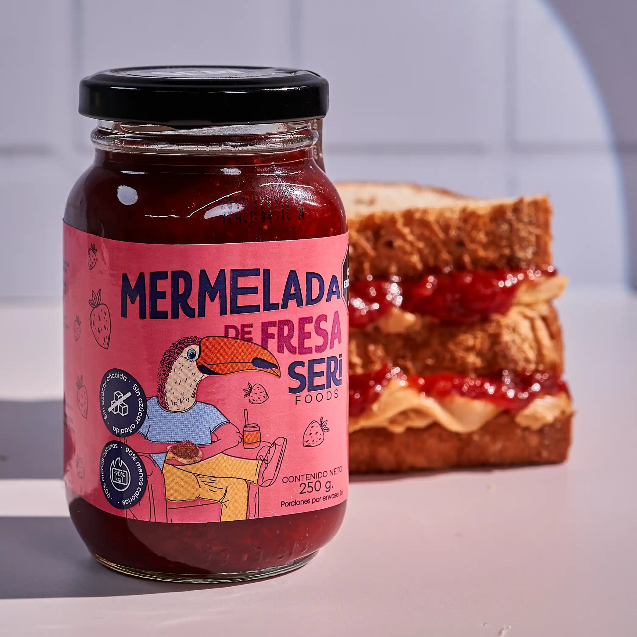Mermelada de Fresa – Sin azúcar añadida y 90% menos calorías