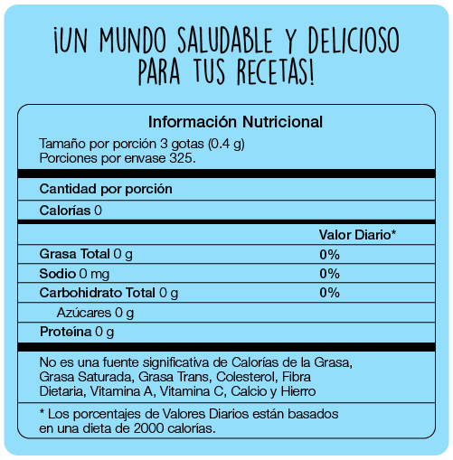 Flavour Drops Vainilla Francesa – Sin azúcar añadida y 90% menos calorías