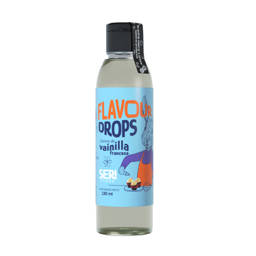 Flavour Drops Vainilla Francesa – Sin azúcar añadida y 90% menos calorías