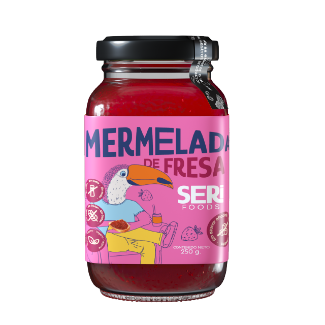 Mermelada de Fresa – Sin azúcar añadida y 90% menos calorías